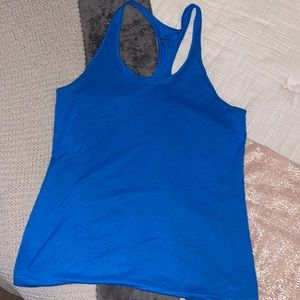 blue nike athletic tank top